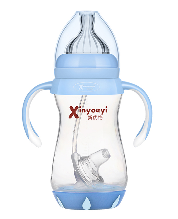  新優(yōu)怡PP奶瓶300ml 藍(lán)色