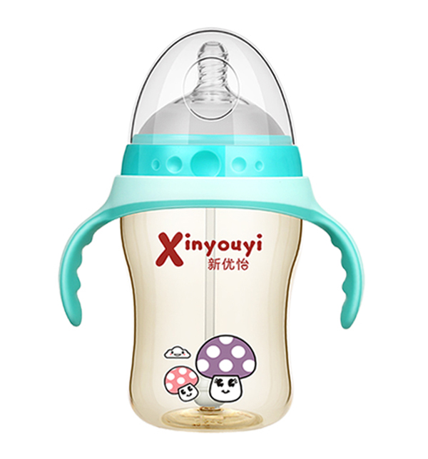    新優(yōu)怡超寬口PPSU奶瓶320ml 藍色