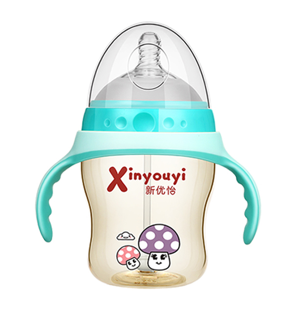    新優(yōu)怡超寬口PPSU奶瓶240ml 藍色