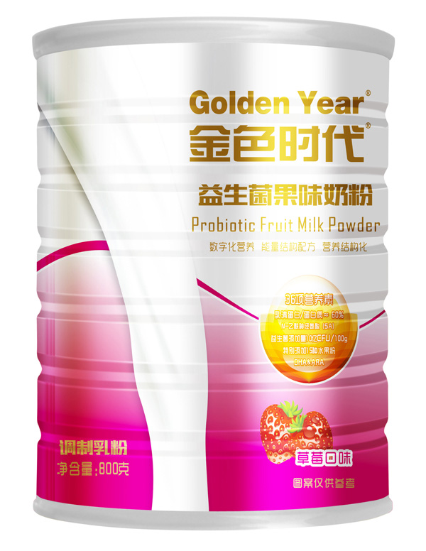  金色時(shí)代益生菌果味奶粉
