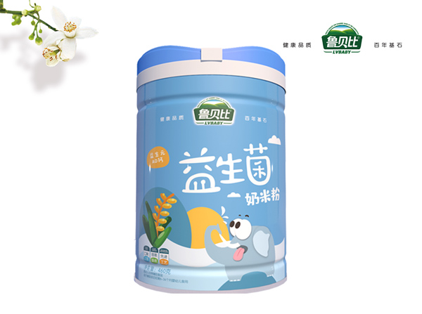  魯貝比益生菌奶米粉聽裝-益生元AD鈣