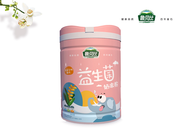  魯貝比益生菌奶米粉聽裝-果蔬多維配方