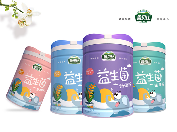  魯貝比益生菌奶米粉聽裝系列