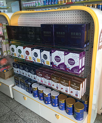 敖東營養(yǎng)品門店陳列