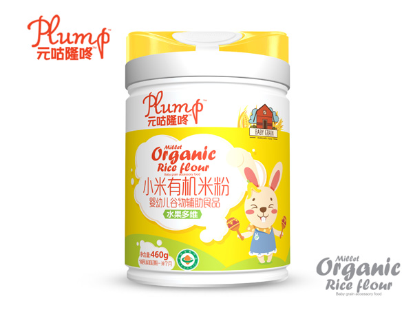   元咕隆咚小米有机米粉-水果多维