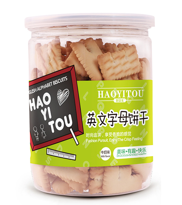 好意头英文字母饼干 牛奶味