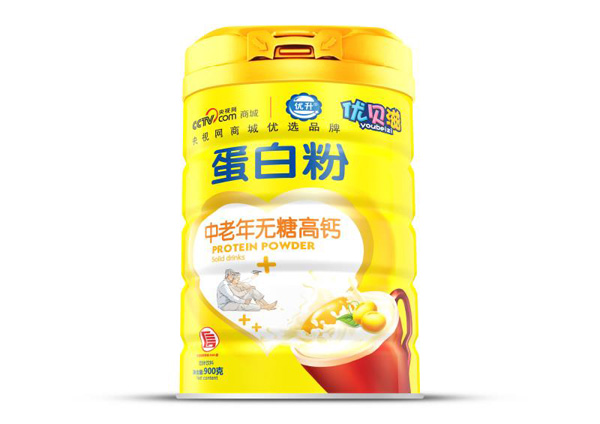  優(yōu)貝滋中老年無(wú)糖高鈣蛋白粉
