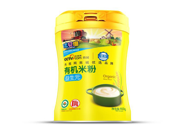  優(yōu)貝滋益生元有機米粉罐裝