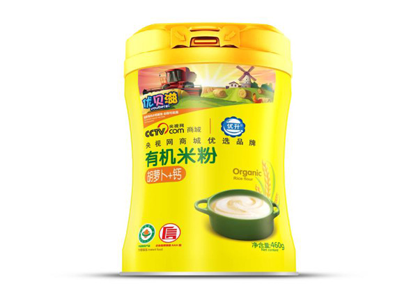  優(yōu)貝滋胡蘿卜+鈣有機米粉罐裝