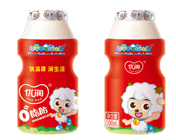  优润原味乳酸菌饮品 100ml 组装