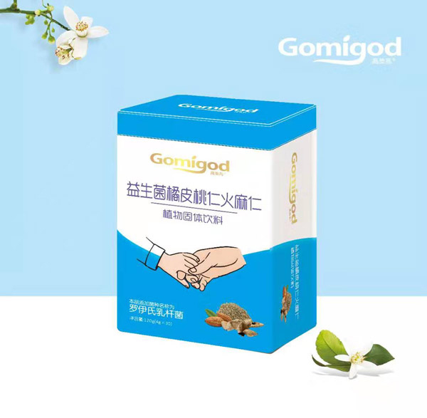   高美高益生菌橘皮桃仁火麻仁植物固體飲料