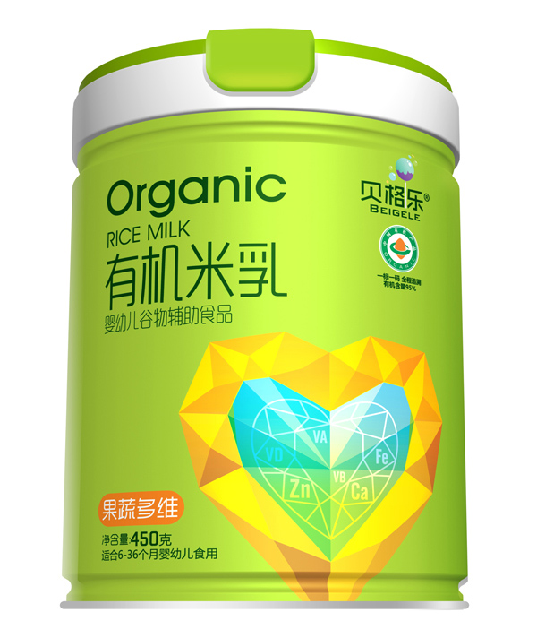  貝格樂(lè)有機(jī)米乳-果蔬多維 聽裝