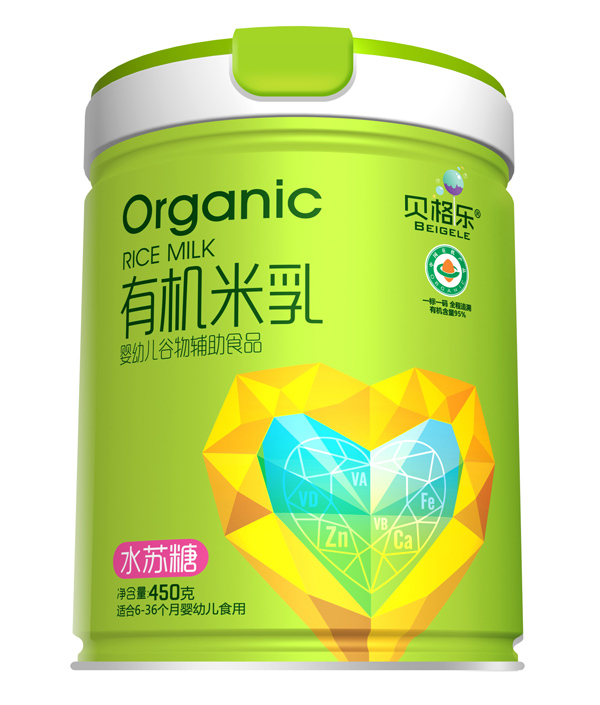  貝格樂(lè)有機(jī)米乳-水蘇糖 聽裝
