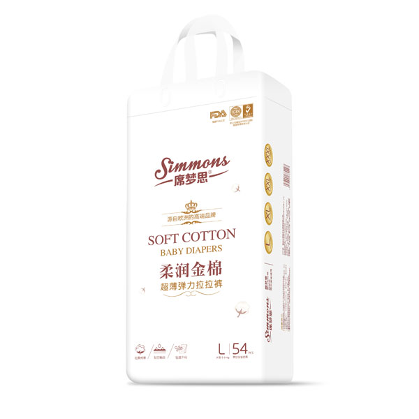 席夢(mèng)思柔潤金棉超薄彈力拉拉褲L54