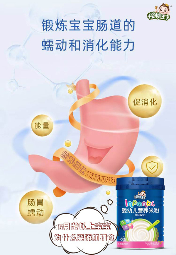  櫻桃王子?jì)胗變籂I養(yǎng)米粉 原味配方效果圖