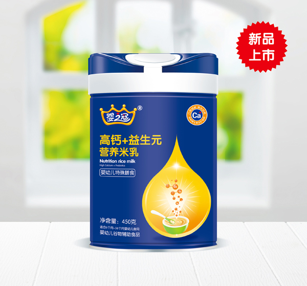  嬰之冠高鈣+益生元營(yíng)養(yǎng)米乳