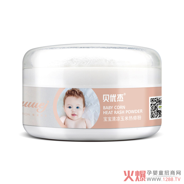 貝優(yōu)杰寶寶清涼玉米熱痱粉120g.jpg 貝優(yōu)杰寶寶清涼玉米熱痱粉120g.jpg