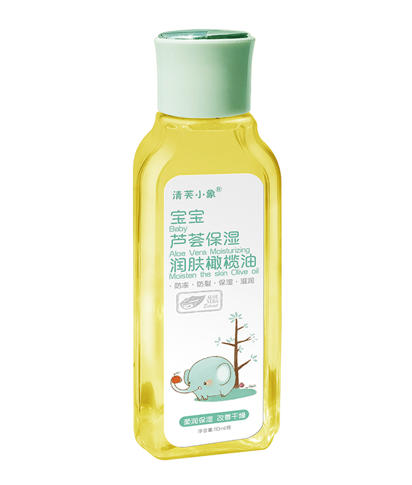   清芙小象寶寶蘆薈保濕潤膚橄欖油