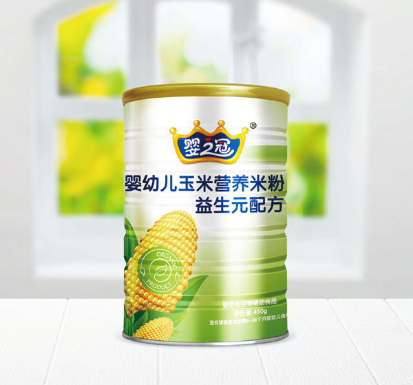  嬰之冠玉米營養(yǎng)米粉 益生元配方