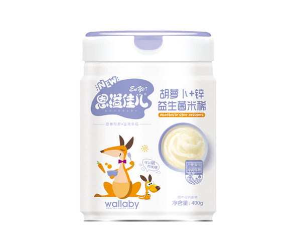  恩溢佳兒胡蘿卜+鋅益生菌米稀 聽裝