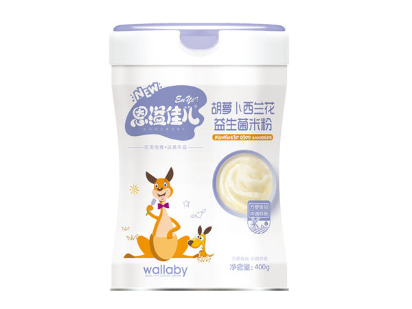  恩溢佳兒胡蘿卜西蘭花益生菌米粉 聽裝