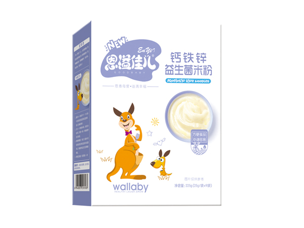 恩溢佳兒鈣鐵鋅益生菌米粉 盒裝