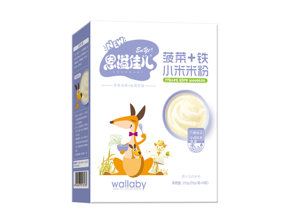 恩溢佳兒菠菜+鐵小米米粉 盒裝