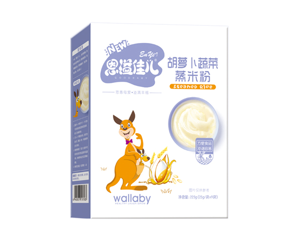   恩溢佳兒胡蘿卜菠菜蒸米粉 盒裝