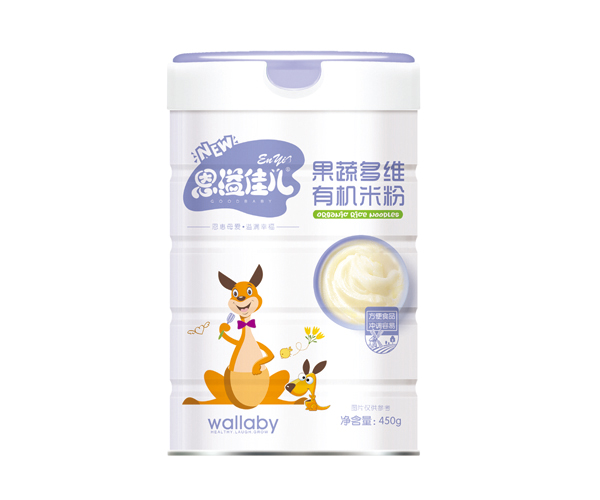   恩溢佳兒果蔬多維有機(jī)米粉 聽裝