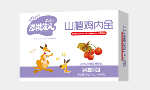  恩溢佳兒山楂雞內(nèi)金壓片糖果
