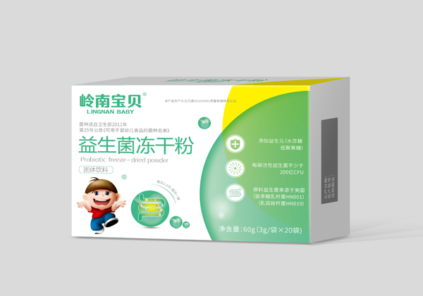 嶺南寶貝益生菌凍干粉（60克固體飲料）