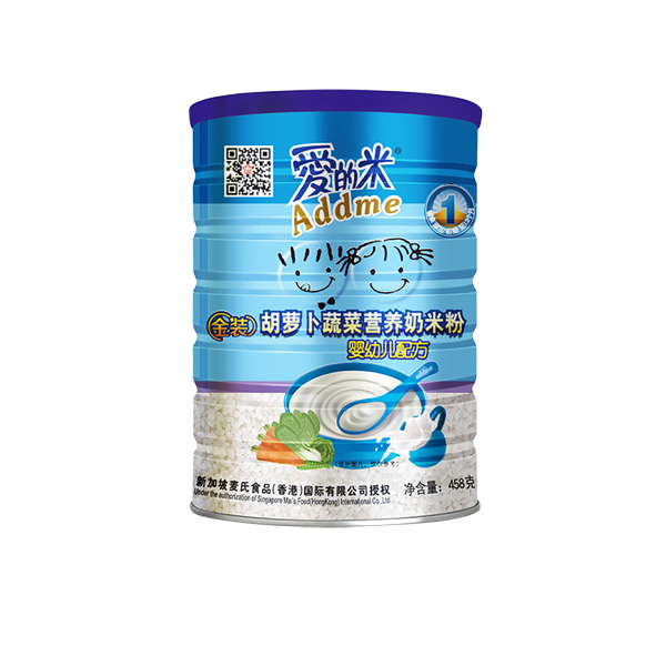 愛(ài)的米罐嬰幼兒胡蘿卜蔬菜奶米�?458g.jpg