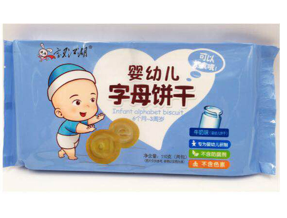  寶貝江湖嬰幼兒字母餅干 牛奶味