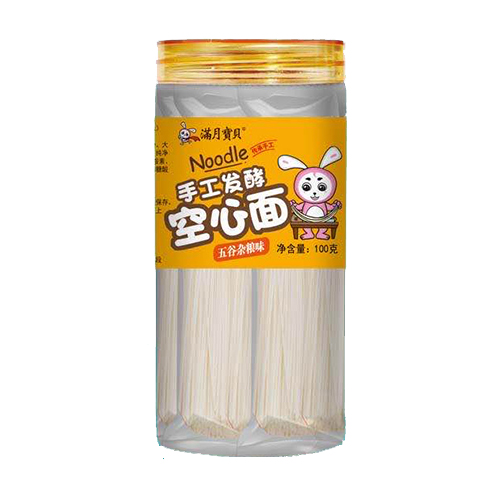 滿月寶貝手工發(fā)酵空心面 五谷雜糧味