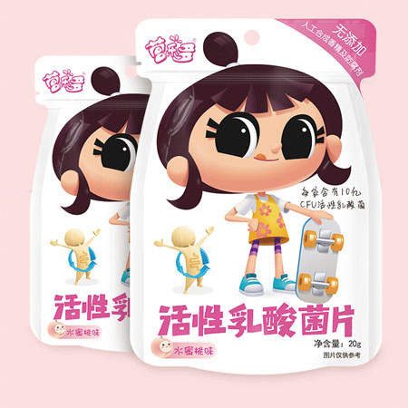  營(yíng)樂(lè)多活性乳酸菌片（水蜜桃味）