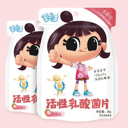  營(yíng)樂(lè)多活性乳酸菌片（草莓味）