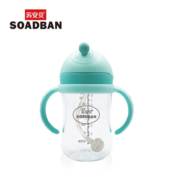  蘇安貝A8058防噴漏晶透吸管杯240ml