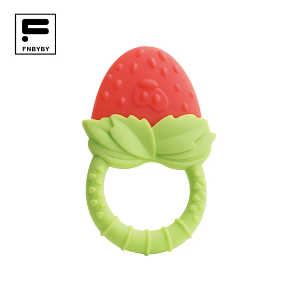  菲尼贝贝双色水果牙胶-草莓（新款）