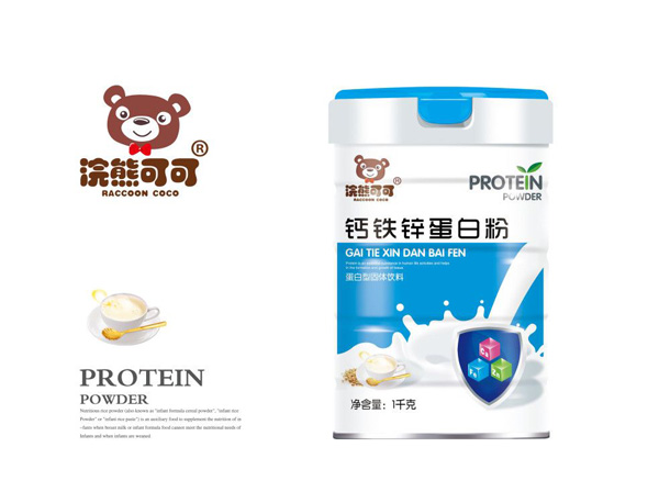  浣熊可可鈣鐵鋅蛋白粉