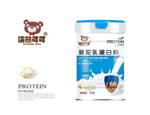  浣熊可可駱駝乳蛋白粉