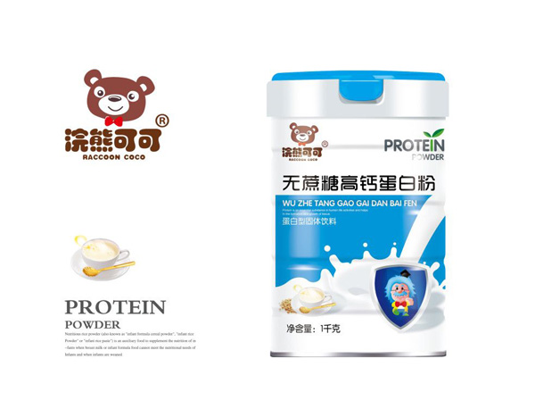  浣熊可可無蔗糖高鈣蛋白粉