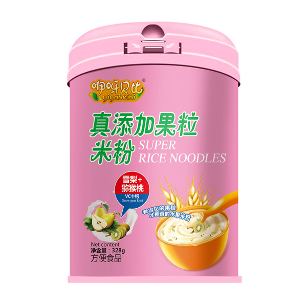  咿呀貝比真添加果粒米粉 雪梨+獼猴桃 聽裝