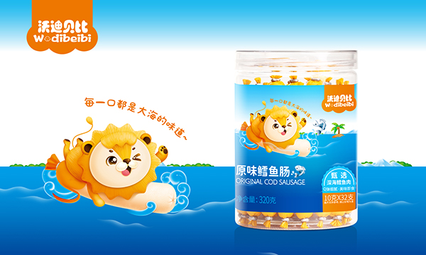  沃迪貝比原味鱈魚腸320g
