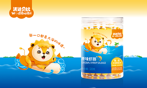  沃迪貝比原味蝦腸320g