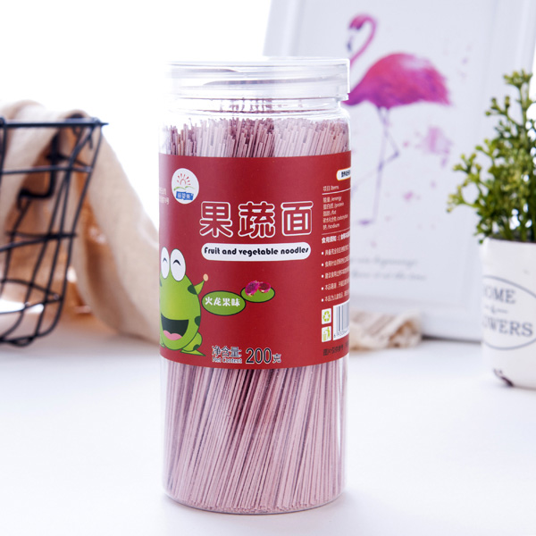  麗嬰美果蔬面 火龍果味1