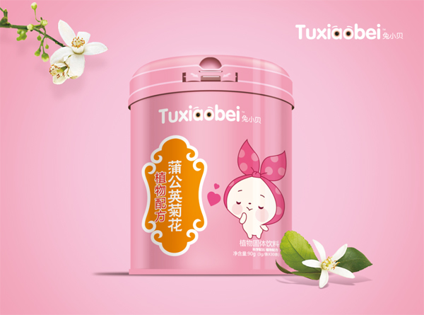  兔小貝蒲公英菊花微晶粉