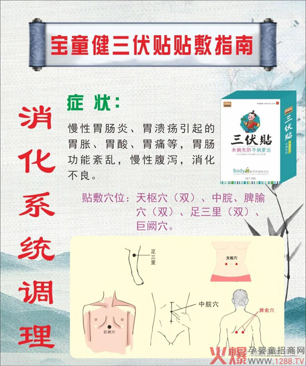 宝童健三伏贴穴位贴敷指南
