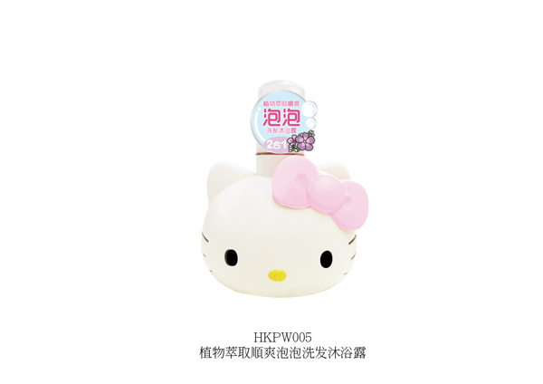 Hello Kitty初酷植物萃取順爽泡泡洗發(fā)沐浴�.jpg