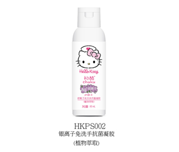  Hello Kitty初酷銀離子免洗手抗菌凝膠（植物萃取）60ml