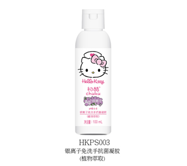  Hello Kitty初酷銀離子免洗手抗菌凝膠（植物萃取）100ml